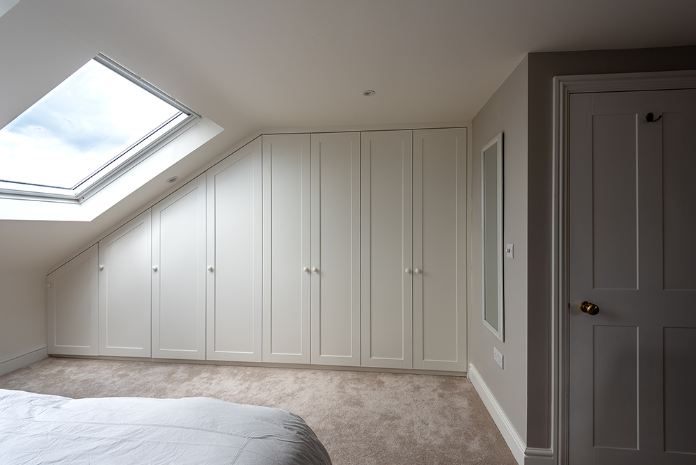 Built-in loft wardrobe