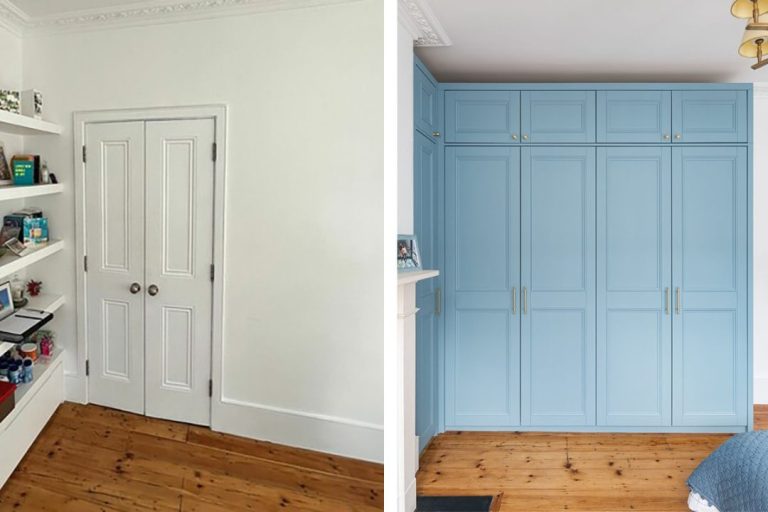 Walk in wardrobe transformed the space! – Islington