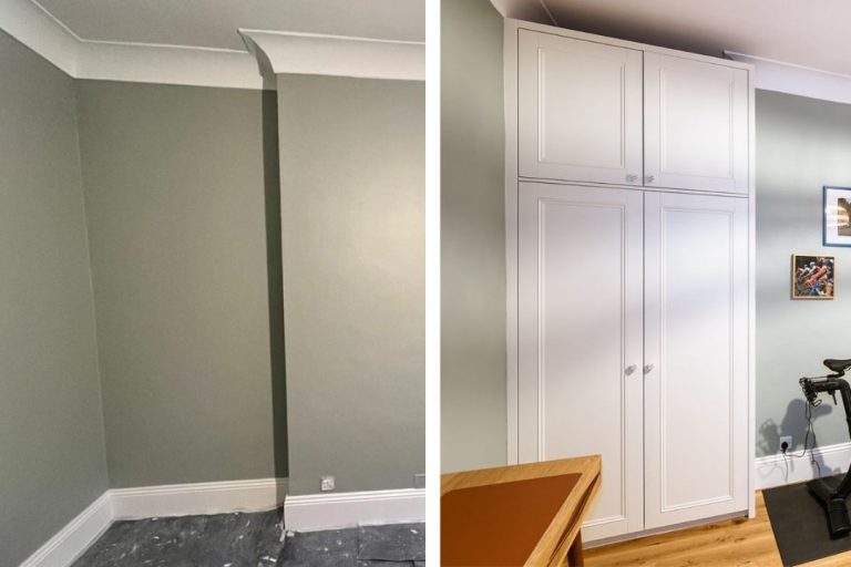 Floor to ceiling wardrobes maximises the storage space – Canonbury