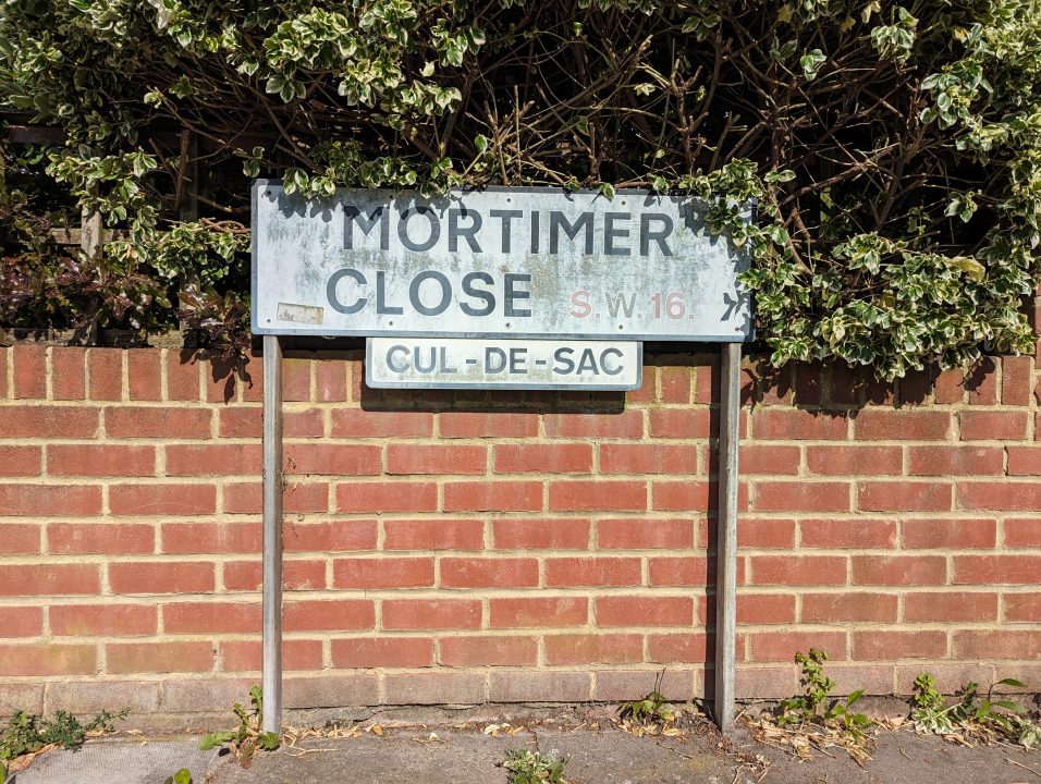 A road name in Streatham Hill in SW16