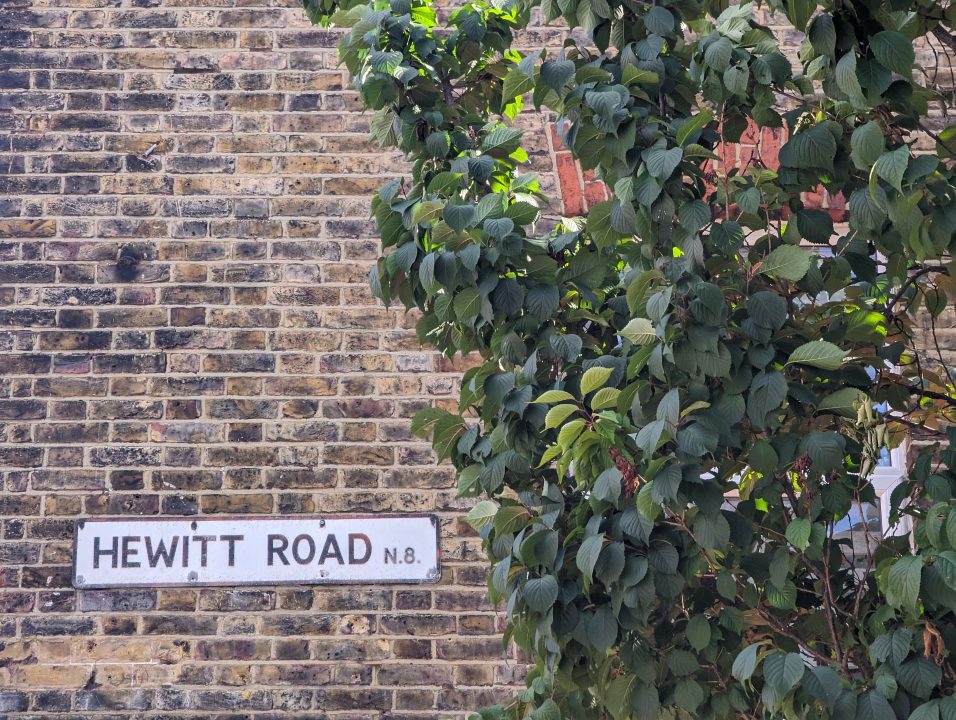 A road name called Hewitt road where we did some carpentry