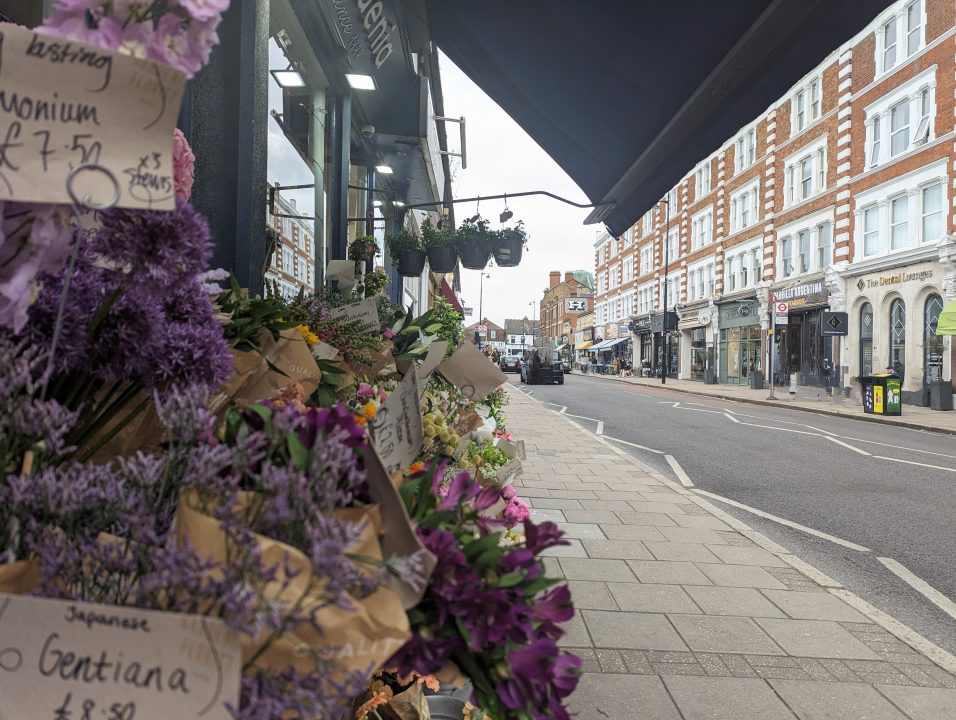 High street in Wimbledon