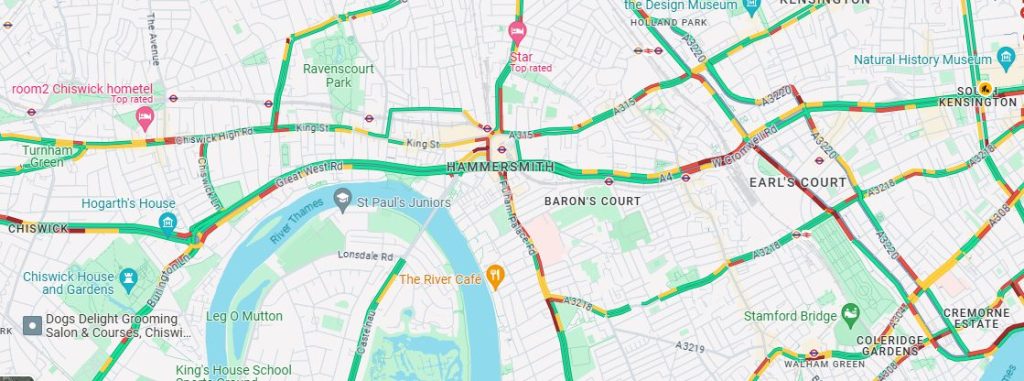 Map of Hammersmith