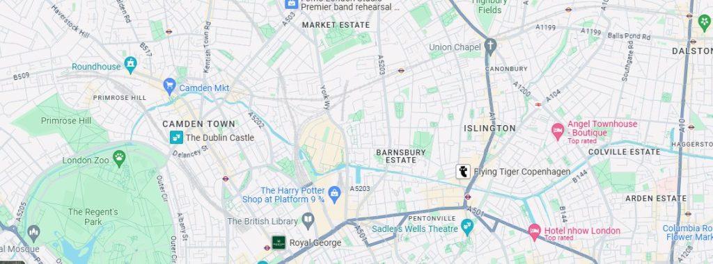 Map of Barnsbury