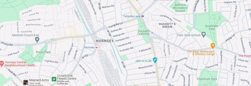 Map of Haringey