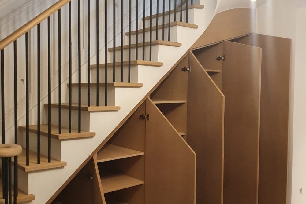 Under stairs storage drawers