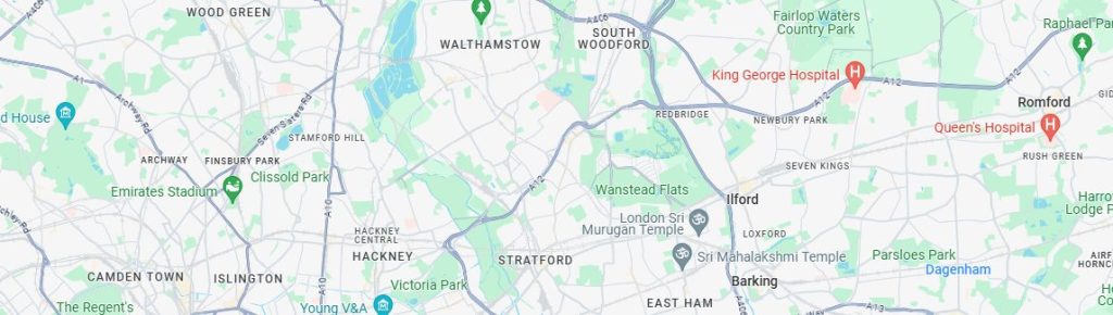 Map of Waltham Forest