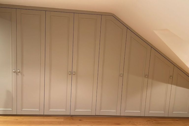 8 door slanted built in wardrobe