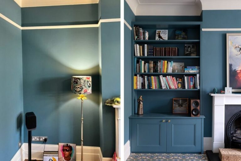 Blue Alcove Bookshelf in Forest Hill