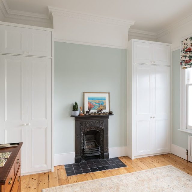 Bespoke wardrobes made in alcove spaces in bedroom