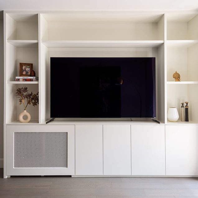 Built-in cupboard with TV unit